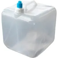 Wasserkanister faltbar, 15 L, Wasserbehälter transparent, mit Drehverschluss