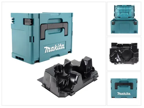 Makita Makpac Gr. 3 mit Einlage für DGA 504 511 513 - Sägen – Robuste Transportbox mit individueller Einlage für perfekten Schutz Ihrer DGA 504, 511 und 513, ideal für Handwerker und Profis.