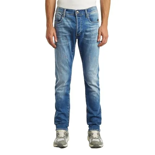 G-STAR Herren 3301 Slim Jeans – Mehrfarben (lt Vintage Aged 51001-8968-4974) - Stylische 5-Pocket Slim Jeans mit Knopfverschluss, ideal für trendbewusste Männer. Bequeme Passform und zeitloses Design für jeden Anlass.