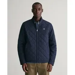 GANT Steppjacke "QUILTED WINDCHEATER" für Herren, 4XL, Abendblau - Funktionsjacke aus 100% Polyester mit wasserabweisender Rautensteppung, ideal für kühle Tage und gemütliche Abende im Freien.