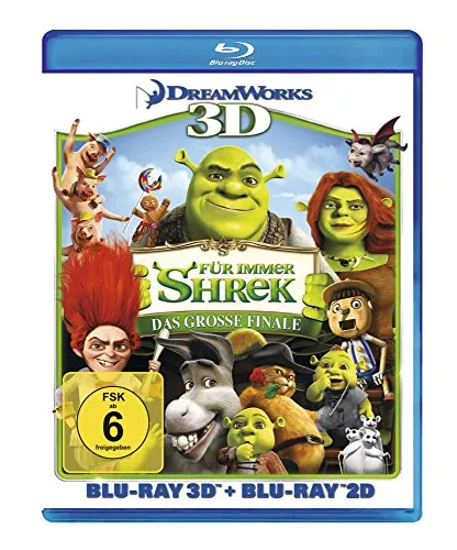 Shrek 4 - Für immer Shrek: Das große Finale (+ Blu-ray) [Blu-ray 3D] - Animationsfilm für die ganze Familie, mit fantastischer 3D-Qualität und humorvollen Abenteuern für Kinder ab 6 Jahren.