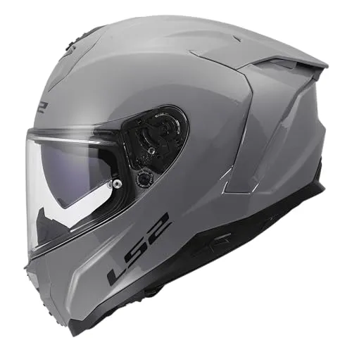 LS2 FF817 Challenger II Helm 2XL - Grau - Hochleistungs-Tourenhelm für lange Fahrten mit geringem Gewicht und außergewöhnlicher Sicherheit. Ausgestattet mit integriertem Sonnenvisier und hervorragendem Sichtfeld.