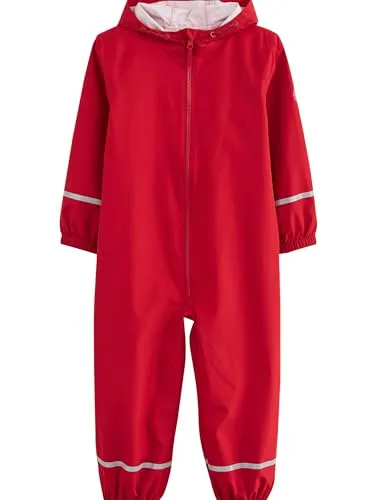 NEXT Wasserdichter Matschanzug für die Schule Rot 18 Monate - Regenjacken & -mäntel für Mädchen, perfekt für nasses Wetter, hält Ihr Kind trocken und stylish in der Schule