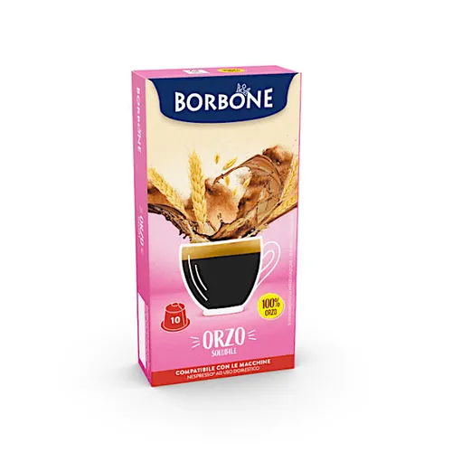 Kaffee Gerstengras-Pulver, Kapseln NESPRESSO, CAFFÈ BORBONE, 10 Stück