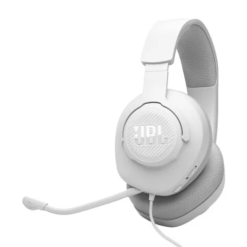 JBL Quantum 100M2 Over-ear Gaming Headset Weiß - Gaming-Headset mit JBL QuantumSOUND Signature für epischen Sound. Leichte, atmungsaktive Ohrpolster und abnehmbares Mikrofon sorgen für Komfort und klare Kommunikation.