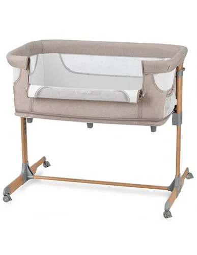 Momi SMART Bed 4-in-1 Kinderbeistellbett - 4-in-1 Babybett: Ideal als Beistellbett, Reisebett oder Laufstall, höhenverstellbar und mit Matratze für maximalen Komfort und einfache nächtliche Versorgung.