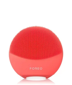 FOREO LUNA 4 mini Coral Gesichtsbürste - Gesichtsreiniger mit ultra-hygienischem Silikon und T-Sonic Pulsationen, entfernt 99 % Verunreinigungen in 1 Minute für strahlende Haut. Ideal für alle Hauttypen, kompakt für unterwegs.