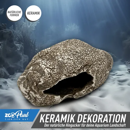 ⛰️ Terrarium Aquarium Keramik Dekoration Stein Höhle Versteck Felsen Reptilien