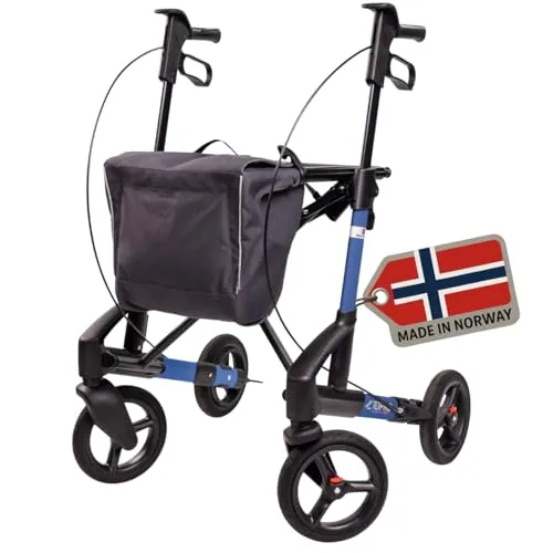 TOPRO Troja 5G "Black Series" Rollator - Faltbarer Premium Rollator mit Ankipphilfe - Rollatoren: Faltbarer Premium Rollator mit 7 Jahren Garantie, ideal für Indoor und Outdoor, bietet höchsten Komfort und Sicherheit.
