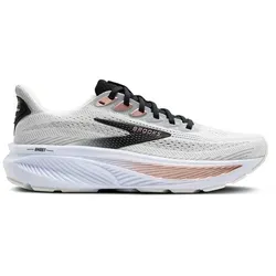 Brooks Damen Ghost 17 in Weiß, Größe 40.5 - Laufschuhe für jeden Laufstil mit überarbeiteter DNA Loft v3 Dämpfung für sanften Komfort und Vorwärtsschub – ideal für lange Strecken und vielseitige Anwendungen.