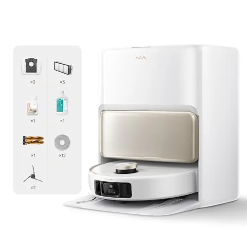 dreame Mova V50 Ultra Complete Saugroboter mit Wischfunktion - Saugroboter mit Wischfunktion, leistungsstark und ideal für gründliche Reinigung von Hartböden und Teppichen.