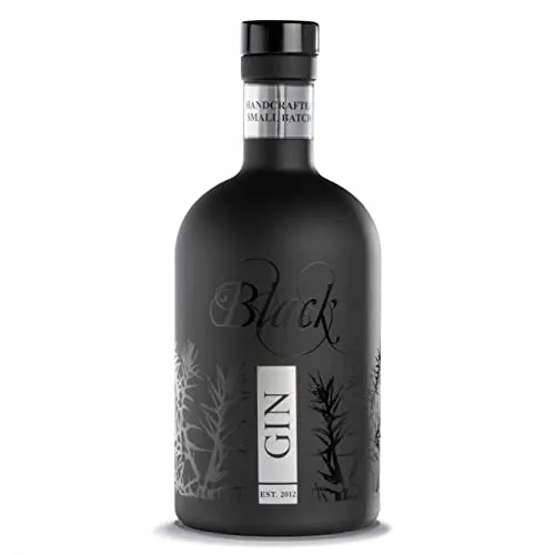 Gansloser Black Dry Gin 45% Vol. 0,7l - Premium Gin mit 45% Vol., ideal für Cocktails oder pur, überzeugt durch seine komplexe Aromenvielfalt und edle Botanicals.