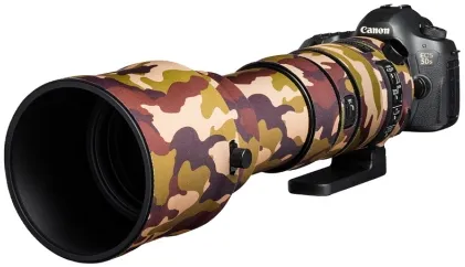 EASYCOVER Lens Oak Cover Camouflage braun - Neoprencover für Sigma 150-600mm Sport, optimaler Schutz vor Stößen und Kratzern