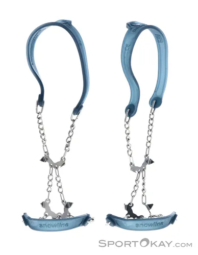 Snowline Chainsen City Spikes Größe 36, blau - Grödel für sicheren Halt auf vereisten Wegen, extra leicht und klein packbar für den Alltag.