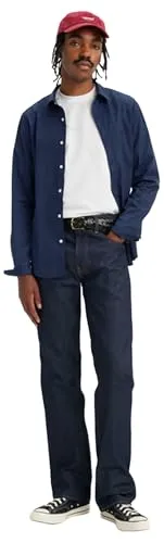 Levi's® Bootcut-Jeans LV 517 BOOTCUT blau 33 - Bequeme Bootcut-Jeans aus 100% Baumwolle, ideal für den lässigen Alltag. Mit klassischem Schnitt, Gürtelschlaufen und mehreren Taschen für praktischen Nutzen.