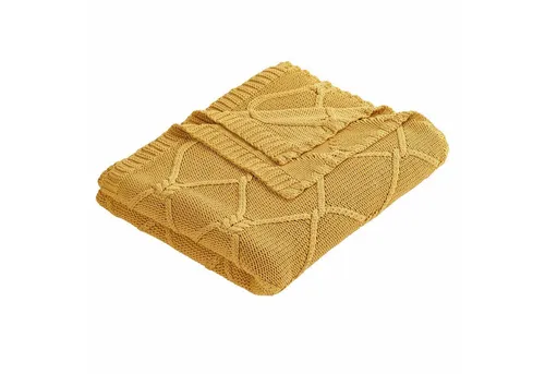 Mirabeau Tagesdecke Plaid Cresil gelb