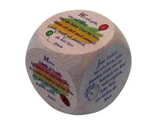 GICO Spielesammlung Kindergebete Gebetswürfel mit farbigem Druck - 5987