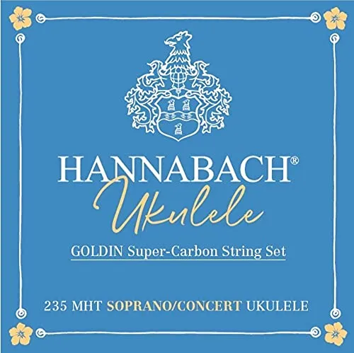 Hannabach Ukulele-Saiten Sopran/Concert, Goldin, Satz 235MHT
