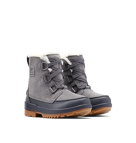 Sorel Torino 2 Waterproof Damen Winterstiefel, Grau Quarry, 38 EU - Wanderschuhe mit Outdry-Membran für optimale Wasserdichtigkeit und Komfort bei winterlichen Bedingungen.
