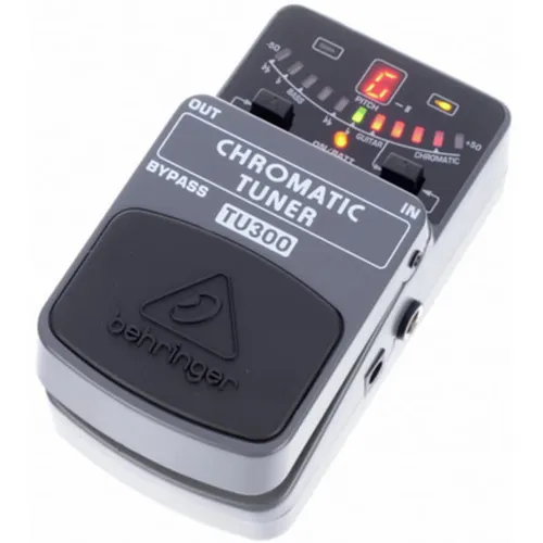 Behringer CHROMATIC TUNER TU300 - Ultimatives Stimmgerät für Gitarre/Bass - Stimmgerät mit 7 Tuning-Modi, präziser LED-Anzeige und einstellbarem Referenzton. Ideal für Musiker, die Wert auf exakte Stimmung legen.