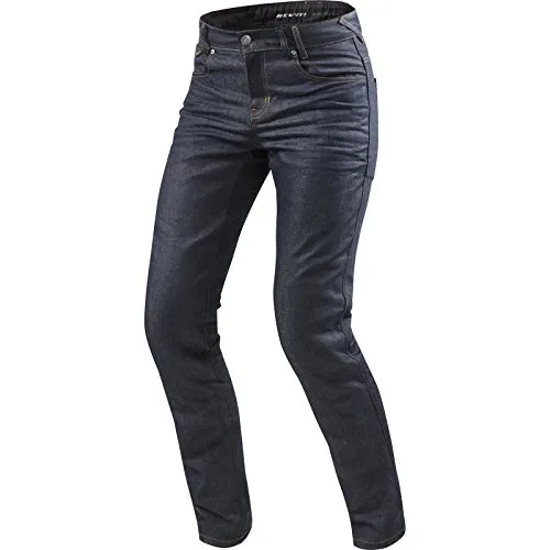 REV'IT! Lombard 2 RF Motorrad Jeans für Herren - Hochwertige Motorrad Jeans in Dunkelblau, ideal für Chopper und Cruiser. Robuste Textilmaterialien für ganzjährigen Komfort und Stil.