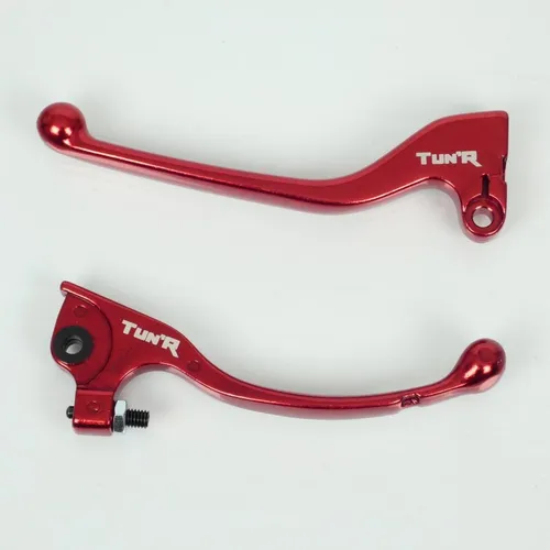 Rechter Bremshebel Tun'R für Sherco 50 SM-R 2007-2010 - Hochwertiger Bremshebel aus Aluminium in Rot. Ideal für präzise Steuerung und verbesserte Sicherheit beim Fahren. Perfekt für dein Motorrad!