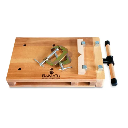 BAMATO Mobile Mini-Hobelbank WORK-530 - Platzsparende Werkbank für Hobby und Handwerk, mit robuster Buche und flexiblen Arbeitsmöglichkeiten. Ideal für kreative Projekte!