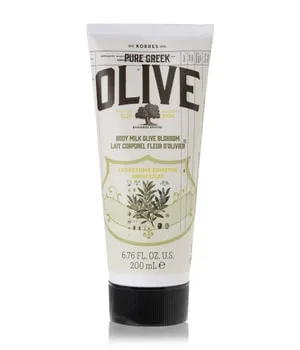KORRES Olive Bodymilk Olive Blossom 200 ml - Feuchtigkeitsspendende Körpermilch mit Olivenblüten-Duft und nativem Olivenöl, zieht schnell ein und pflegt die Haut reichhaltig. Ideal für die tägliche Anwendung und frei von schädlichen synthetischen Inhaltsstoffen.