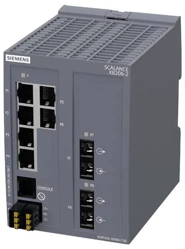 Siemens SCALANCE XB206-2 9-Port Switch - Zuverlässiger 9-Port Switch für industrielle Netzwerke, kompakt und robust, ideal für effiziente Datenübertragung.