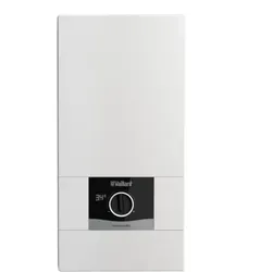 Vaillant electronicVED E 27/8 Elektro-Durchlauferhitzer - Sonstige Heizsysteme mit stufenlos einstellbarer Wassertemperatur von 30°C bis 55°C, sorgt für effizienten Warmwasserkomfort ohne Druckschwankungen und spart bis zu 30% Energie.