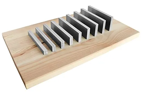 Parallelunterlagen-Set 18-teilig, 100 mm Länge - Eisenwaren, vielseitig einsetzbar für präzise Auflagenhöhen, geliefert in einem praktischen Aluminiumkasten mit Schaumstoffeinlage.