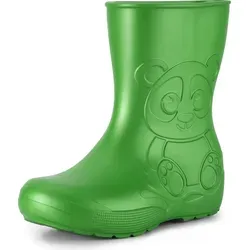 Ladeheid Eva Kinder Gummistiefel - Smaragdgrün (28/29 EU) - Leichte und bequeme Gummistiefel für Kinder, 100% wasserdicht und mit rutschfester Sohle. Ideal für alle Jahreszeiten, in kinderfreundlichem Panda-Design.