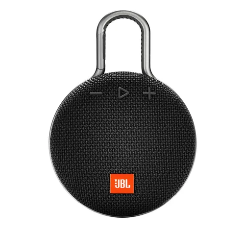 JBL Clip 3 Bluetooth Lautsprecher schwarz - Tragbarer Bluetooth Lautsprecher, wasserfest und ideal für unterwegs, mit praktischem Karabinerhaken für einfachen Transport.