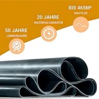 Dachprotect EPDM Dachbahn 4,57 x 3 Meter - Hochwertige Abdichtungslösung - Die Dachprotect EPDM Dachbahn ist ideal für Neubauten und Sanierungen. Mit über 50 Jahren Widerstandsfähigkeit gegen UV-Strahlen und Witterung bietet sie eine langlebige und flexible Abdichtungslösung für verschiedene Einsatzbereiche.