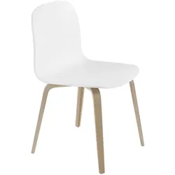 Muuto Visu Chair, wood base, weiß / eiche natur