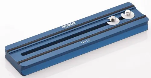 Novoflex Q=Plate PL4 - Klemmplatte für Stative - Zubehör für Stative, 155 mm lange Klemmplatte für sichere und stabile Befestigung von Kameras.