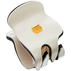 Balmain Hair Couture Extra Small Haarspange - Haarspangen aus Zellulose Acetat, handgefertigt und hypoallergen, perfekt für dünnes Haar. Mit 18 Karat vergoldetem Logo und elegantem Schwarz-Weiß-Kontrast.