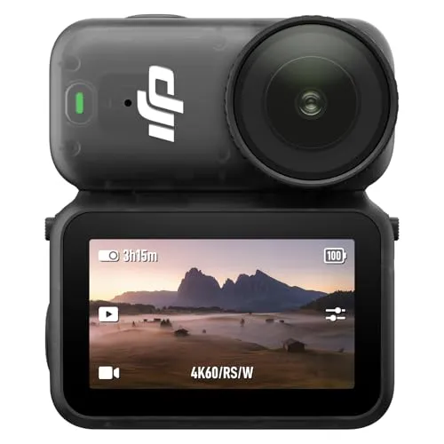 DJI Osmo Nano Standard Combo (64GB) - 4K Vlogging-Kamera mit 200 Min Akkulaufzeit - Actionkamera mit 1/1,3″ Sensor für brillante 4K/60fps Aufnahmen und 143° Weitwinkel – perfekt für Vlogs und Abenteuer im Freien.