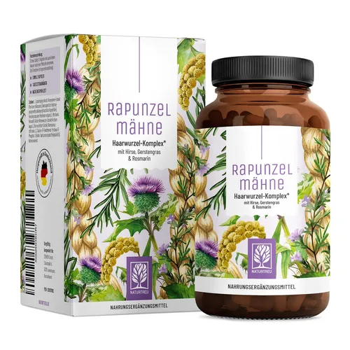 Haarwurzel Komplex Haar Vitamine 120 Kapseln Biotin Rapunzelmähne NATURTREU®