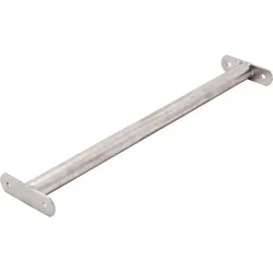 TRIBECCO® Reckstange Turnstange Gymnastikstange Metallstange (115 cm, Edelstahl) - Silber - Vielseitige Edelstahl-Reckstange für Klettern, Gymnastik und Klimmzüge. Ideal für Kinder und Erwachsene, erfüllt alle Sicherheitsstandards für Spielplätze.