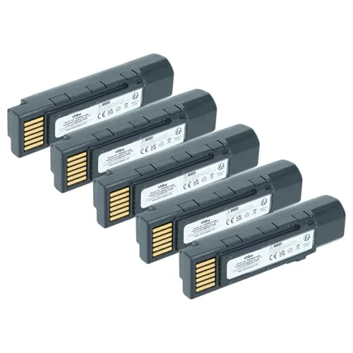 vhbw 5X Akku Ersatz für Datalogic TW18050652, 128004721, BT-47, RBP-GM45 für Barcodescanner POS (2600 mAh, 3,7 V, Li-Ion)