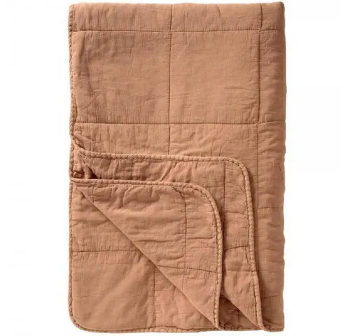 Wohndecke Ib Laursen Tagesdecke Quilt Vintage Burned Rose (130x180cm), Ib Laursen