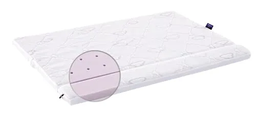Träumeland Matratze brise light 90 x 50 + 90 x 10 für Beistellbett - 2-teilige Matratze für Beistellbetten, ideal für einen gesunden Schlaf Ihres Babys mit optimaler Druckentlastung.