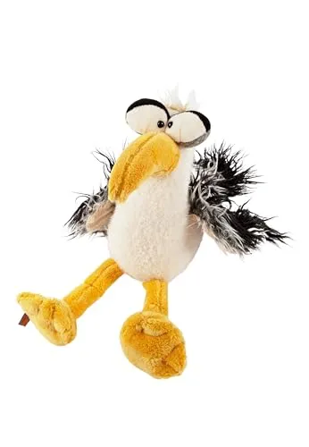 sigikid 42995 - Loud in the Cloud Kikeriki, Möwe, Plüschtier, 22 cm - Spielware: Kuschelige Möwe mit Charakter, ideal zum Spielen, Sammeln und Dekorieren. Waschbar bei 30°C und sicher für Kinder ab 2 Jahren!