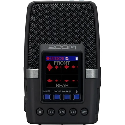 Zoom H2essential Multi-Mic Handy Recorder - Mehrspurrekorder mit 3 integrierten Mikrofonen für 9 Aufnahmemodi und 32-Bit-Float-Technologie für hochwertige, übersteuerungsfreie Aufnahmen. Ideal für Video-Podcasts und Live-Streams.