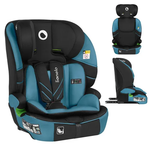 Lionelo LEVI FIX I-SIZE Kindersitz - Kinderautositze mit ISOFIX, 10-fach verstellbarer Kopfstütze aus Memory Foam für maximale Sicherheit und Komfort, geeignet für Kinder von 76-150 cm bis 36 kg.