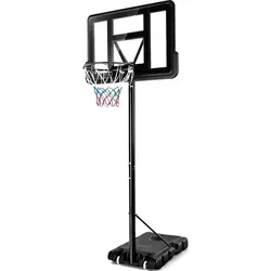 Basketballständer 130-305 cm höhenverstellbar mit 2 Rädern - Spielzeuge - Höhenverstellbar für alle Altersgruppen, wetterfest und mobil für Spaß im Freien oder drinnen.