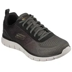 Skechers Herren Track Ripkent Sneaker, Olive Textile Black Trim, 46 EU - Herren-Sneaker aus strapazierfähigem Textil, ideal für den sportlichen Alltag und optimalen Komfort.