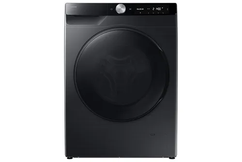 SAMSUNG WD90DG6G94BBU3 Waschtrockner 48cm 9kg Schwarz - Schlanker Waschtrockner mit 9 kg Kapazität und modernem WiFi-Feature. Ideal für kleine Räume, bietet effiziente Waschgänge und platzsparenden Komfort.
