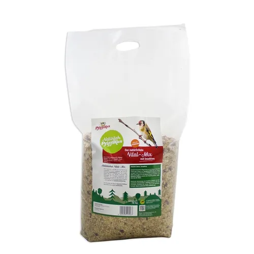 Natürlich Pfiffikus Vital-Mix mit Insekten 10kg - Hundefutter – Nährstoffreicher Futter-Mix mit getrockneten Insekten für gesunde Wildvögel, ideal für ganzjährige Fütterung und optimale Vitalität.